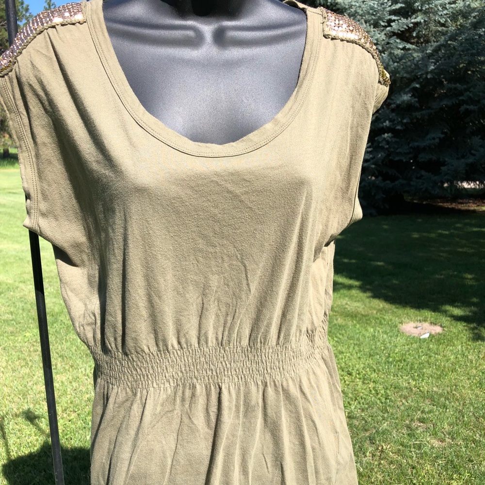 Gianni Bini Military Green Blouse